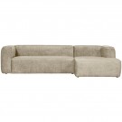 WOOOD BEAN CORNER SOFA RIGHT STRUCTURE VELVET BUTTERMILK thumbnail