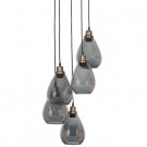 Waterfall hengende lampe glass sort thumbnail