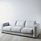 3 SEATER SOFA GREY 260 X 105 X 84 CM thumbnail
