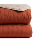 Sengeteppe vendbar beige-flis 180x260 thumbnail