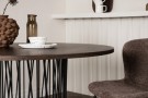 Stone rundt spisebord i stein Ø120 semsket skinn thumbnail