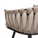 2 stoler i sett CHAIR BEIGE-BLACK FABRIC-METAL ROOM 62 X 59 X 77 CM thumbnail
