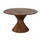 DINING TABLE BROWN ACACIA WOOD ROOM 130 X 130 X 76 CM SKU. 612793 thumbnail