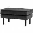 BePureHome RODEO HOCKER ON LEGS VELVET ANTHRACITE thumbnail