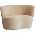 WOOOD STONE SMALL SOFA LEFT IMITATION FUR NATUREL thumbnail