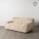 BETTAN 2 SEATER SOFA BEIGE FABRIC 185 X 107 X 79,50 CM thumbnail
