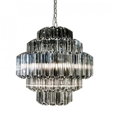 Castelli liten 62 x 62 x 83 cm Røket glass
