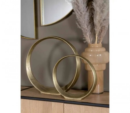 SCULPTURE ROUND GOLD S