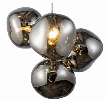 Lamp Stone NI - 107 x 107 cm. Røkfarget glass Vekt 10,5 kg.