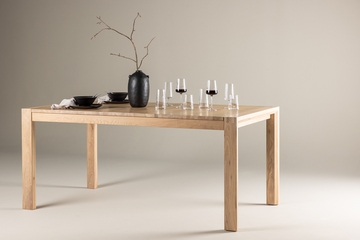 Slider Rektangulært spisebord med glidende lamell 170 x 95, naturfarget