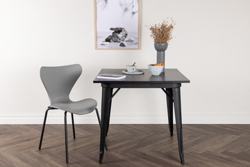 Tempe rektangulært spisebord 80 x 80 svart