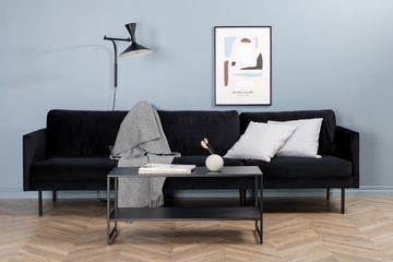 Zoom 3-seter sofa svart