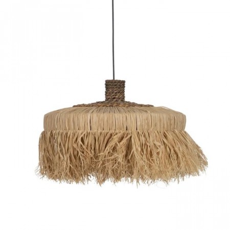 Taklampe natur 50x50x35