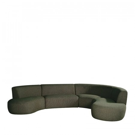 TRENDCOLLECTION FLORENCE U SOFA FOREST GREEN