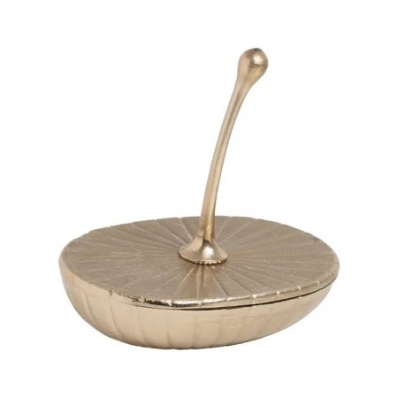 BOX GOLDEN METAL DECORATION 31 X 22 X 36 CM