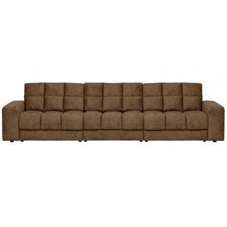 WOOOD SECOND DATE 3-SEATER STRUCTURE VELVET BRASS