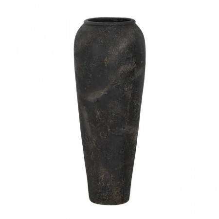 VASE GREY FIBER CEMENT DECORATION 38 X 38 X 100 CM