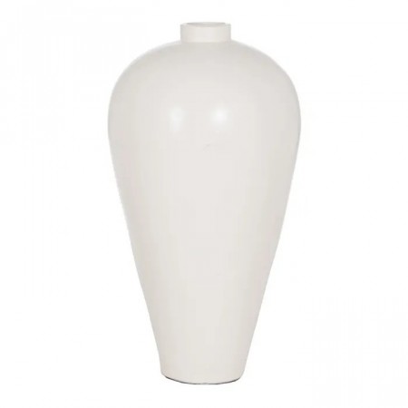 VASE WHITE TERRACOTTA DECORATION 51 X 51 X 100 CM