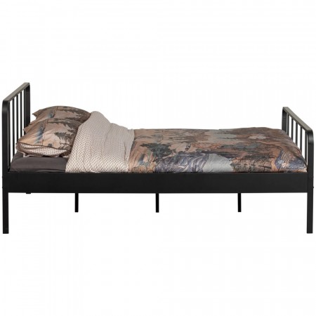 WOOOD MEES DOUBLE BED METAL BLACK 160x200CM