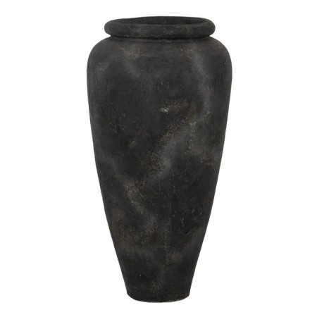 VASE GREY FIBER CEMENT DECORATION 62 X 62 X 120 CM