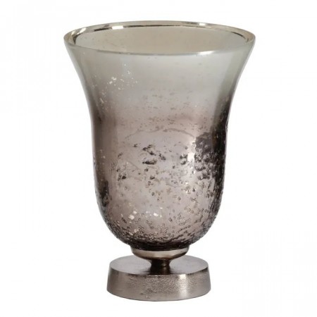 Vase sølv 21x21x28