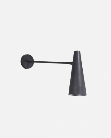 Vegglampe, HDPrecise, Matt svart