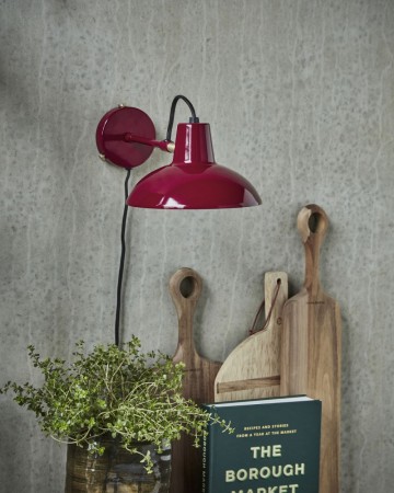 Vegglampe, HDDesk, Rød