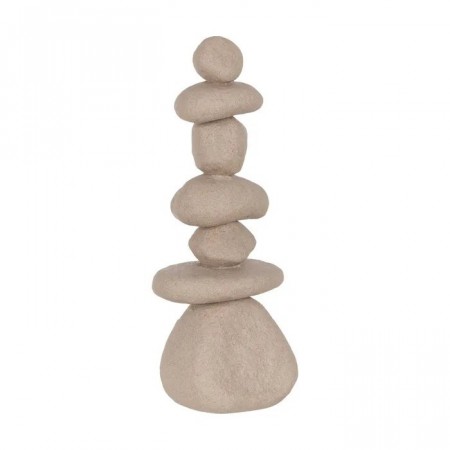 FIGURE STONES POLYRESIN DECORATION 20 X 17 X 51 CM