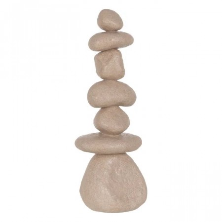 FIGURE STONES POLYRESIN DECORATION 22 X 17 X 60 CM