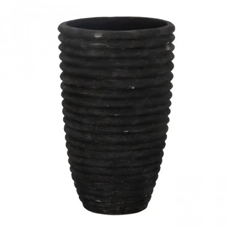 VASE GREY FIBER CEMENT DECORATION 72 X 72 X 100 CM