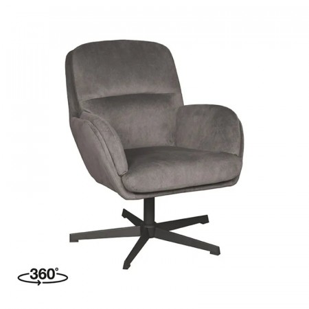 TRENDCOLLECTION MOSS SVIVEL LOUNGE CHAIR ANTRACIT