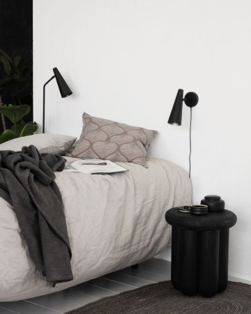 Vegglampe, HDPrecise, Matt svart