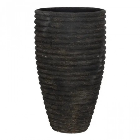 VASE GREY FIBER CEMENT DECORATION 82 X 82 X 120 CM