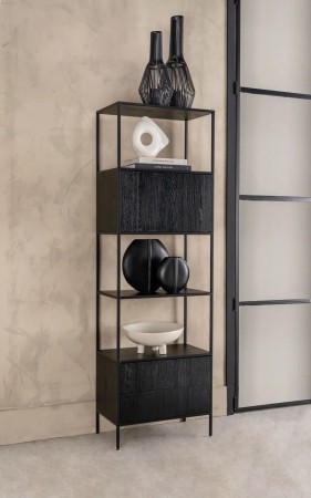 IMPERIAL CABINET BLACK 60X35X190