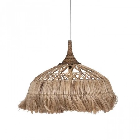Taklampe natur 80x80x62