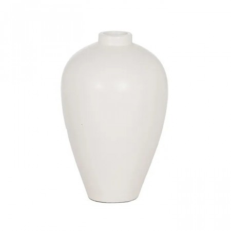 VASE WHITE TERRACOTTA DECORATION 38 X 38 X 60 CM