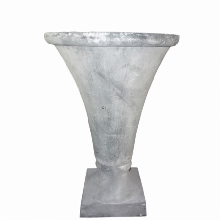 Urne grå jern 75 cm.