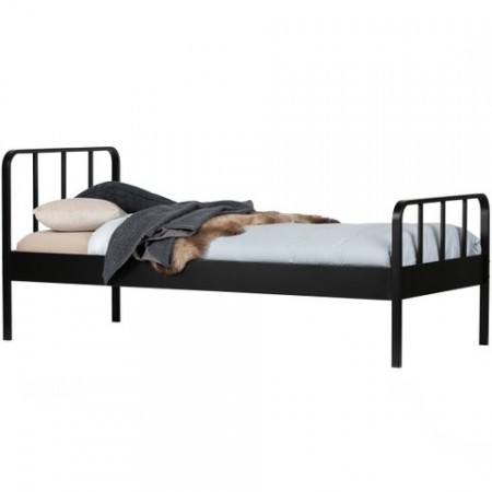 WOOOD MEES BED METAL BLACK 90x200 CM