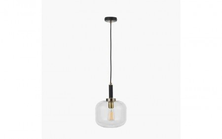 FLORENCE BLACK AND GLASS PENDANT