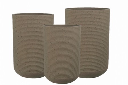 Ribba sett a 3 i beige glassfiber/ sement