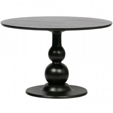 WOOOD BLANCO DINING TABLE Ø120CM MANGO BLACK