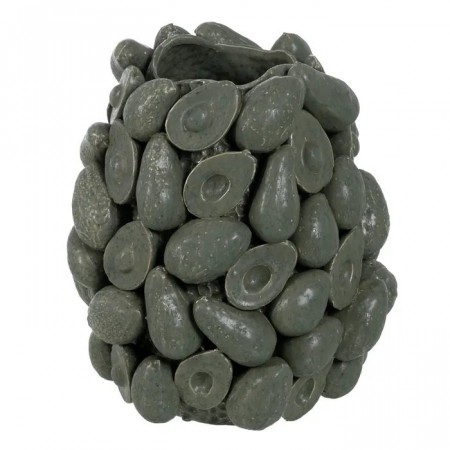 VASE GREEN CERAMIC DECORATION 33 X 33 X 38 CM