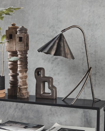 Bordlampe, HDFlola, Antikk brun
