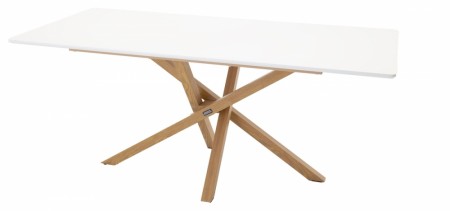 Piazza rektangulært spisebord 180 x 90 hvit