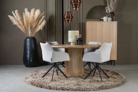 RHAPSODY CARPET ROUND LIGHT BROWN Ø240 CM