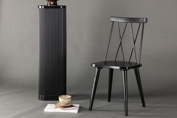 Mariette 2pk spisestol svart