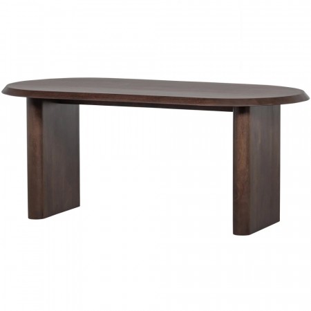 Vtwonen ELLIPS DINING TABLE MANGO WOOD WALNUT 90x180CM