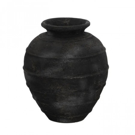 VASE GREY FIBER CEMENT DECORATION 45 X 45 X 51 CM 