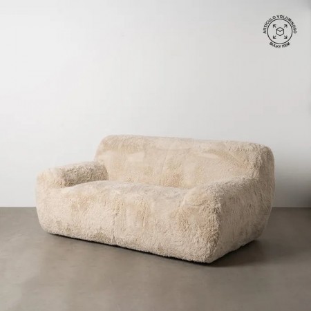 BETTAN 2 SEATER SOFA BEIGE FABRIC 185 X 107 X 79,50 CM